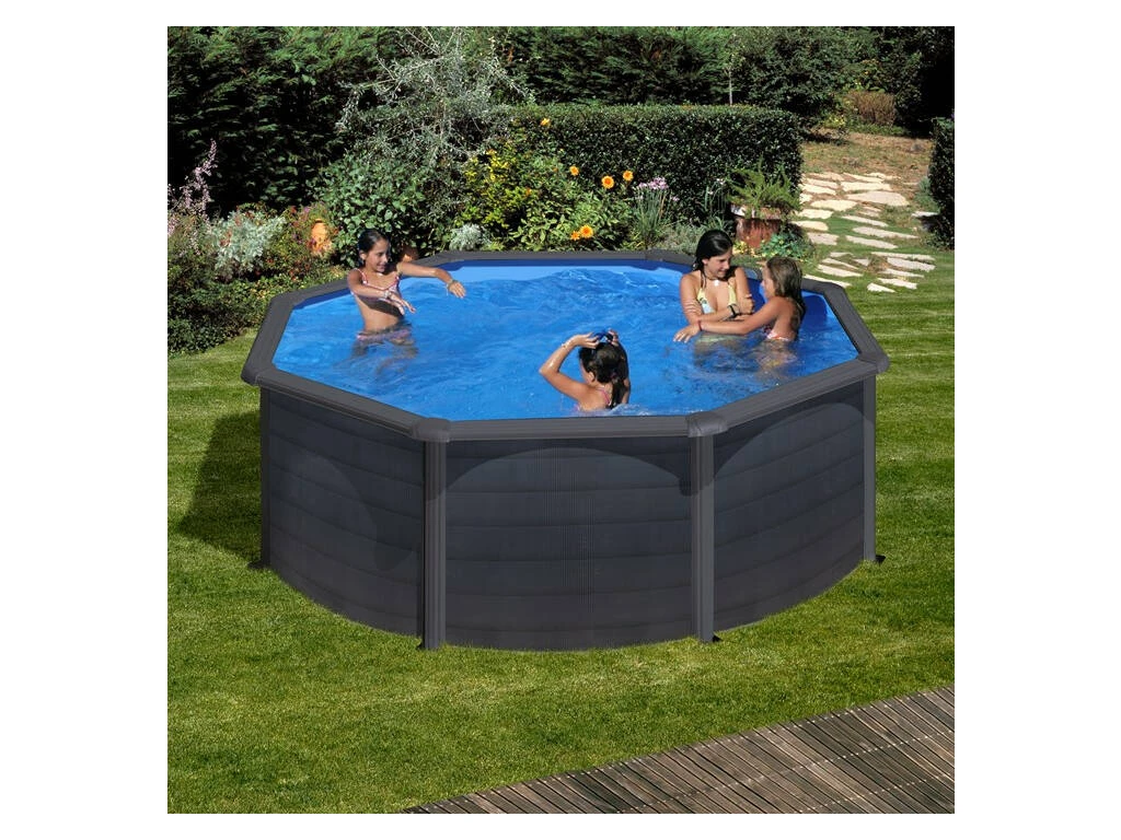 Piscina Redonda Grafito Kea 460x120 cm. Gre KIT460GF Piscina Redonda Grafito Kea 460x120 Cm. Gre KIT460GF -Niños Juguetes Tienda 1011143032g01