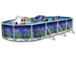 Piscina Oceano 730x366x120 Cm. Toi 8571