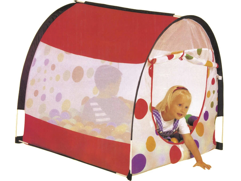 Casa de Tela de Colores 90x96x92cm Con 100 Bolas 7cm Casa De Tela De Colores 90x96x92cm Con 100 Bolas 7cm -Niños Juguetes Tienda 18212g00