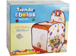 Casa De Tela Canasta 86x86x78.5cm Con 100 Bolas 7cm 3 Casa De Tela Canasta 86x86x78.5cm Con 100 Bolas 7cm -Niños Juguetes Tienda 18214g01