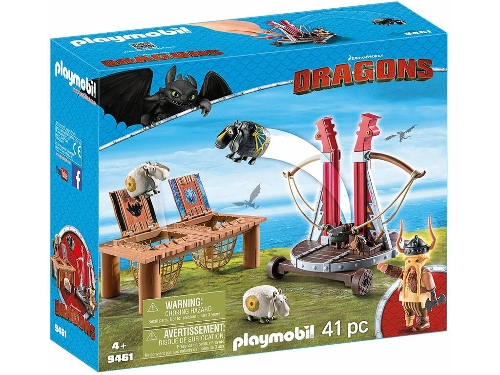 Playmobil Cómo Entrenar a Tu Dragón Bocón con Lanzadera de Ovejas 9461 Playmobil Cómo Entrenar A Tu Dragón Bocón Con Lanzadera De Ovejas 9461 -Niños Juguetes Tienda 1911143784g00