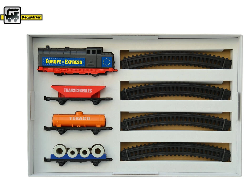 Tren Eléctrico Expreso Mercancías Pequetren 100 Tren Eléctrico Expreso Mercancías Pequetren 100 -Niños Juguetes Tienda 1911145088g02