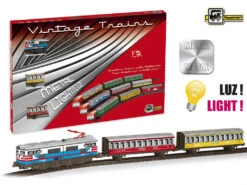 Tren Eléctrico Vintage Locomotora Azul Pequetren 202 -Niños Juguetes Tienda 1911145090g01