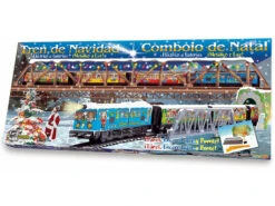Tren Eléctrico De Navidad Con Puente Y Túnel Pequetren 500