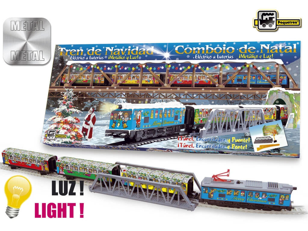 Tren Eléctrico de Navidad con Puente y Túnel Pequetren 500 Tren Eléctrico De Navidad Con Puente Y Túnel Pequetren 500 -Niños Juguetes Tienda 1911145121g01