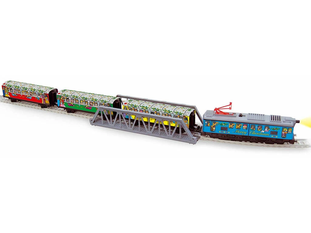 Tren Eléctrico de Navidad con Puente y Túnel Pequetren 500 Tren Eléctrico De Navidad Con Puente Y Túnel Pequetren 500 -Niños Juguetes Tienda 1911145121g02