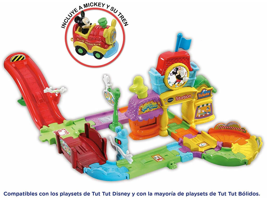 Tut Tut Bólidos Estación De Tren De Mickey Vtech 512222 Tut Tut Bólidos Estación De Tren De Mickey Vtech 512222 -Niños Juguetes Tienda 1911145825g02