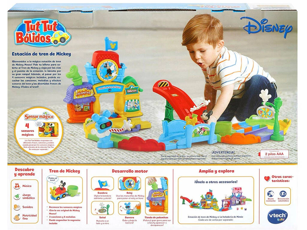 Tut Tut Bólidos Estación De Tren De Mickey Vtech 512222 Tut Tut Bólidos Estación De Tren De Mickey Vtech 512222 -Niños Juguetes Tienda 1911145825g06
