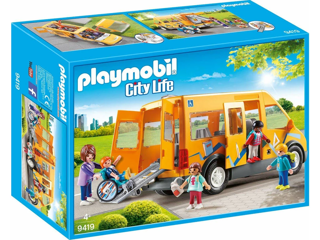 Playmobil Autobús Escolar Adaptado 9419 Playmobil Autobús Escolar Adaptado 9419 -Niños Juguetes Tienda 1911147742g00