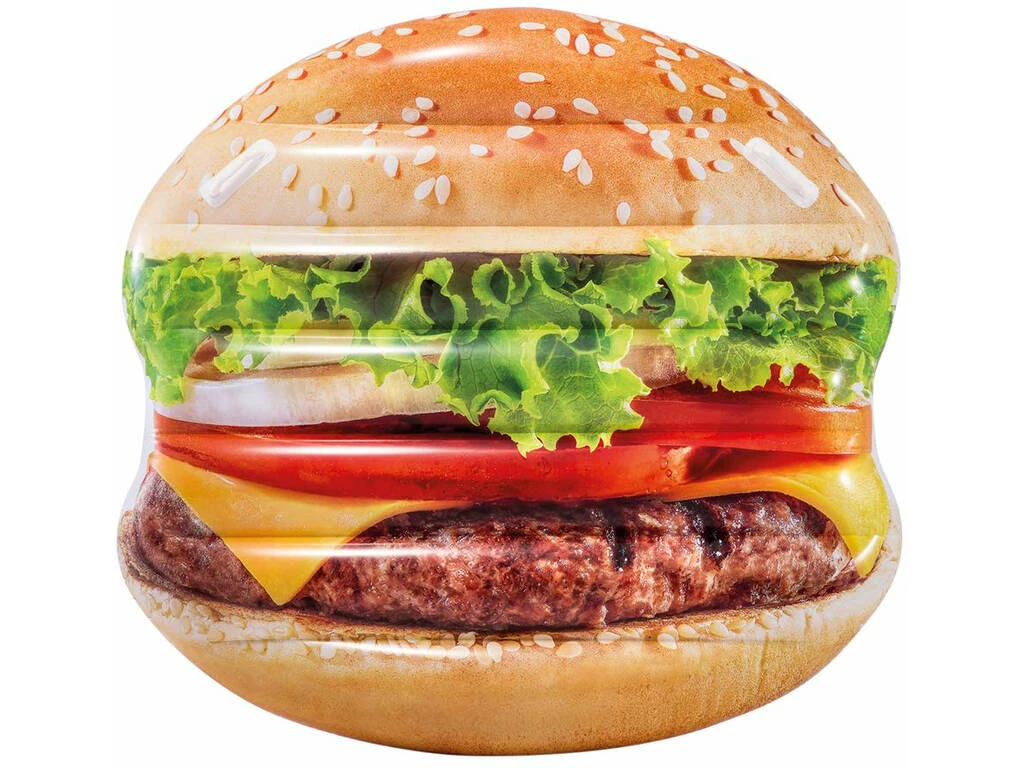 Flotador Hinchable Hamburguesa Realista 145x142 cm. Intex 58780 Flotador Hinchable Hamburguesa Realista 145x142 Cm. Intex 58780 -Niños Juguetes Tienda 1911148353g00