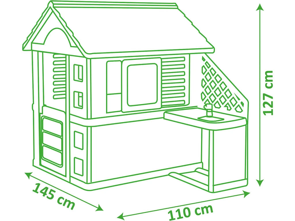 Casa Nature con Cocina Smoby 810713 Casa Nature Con Cocina Smoby 810713 -Niños Juguetes Tienda 1921148147g05