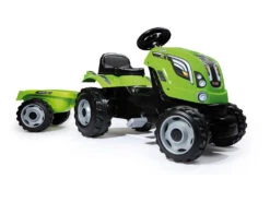 Tractor Farmer XL Verde Con Remolque Smoby 710111