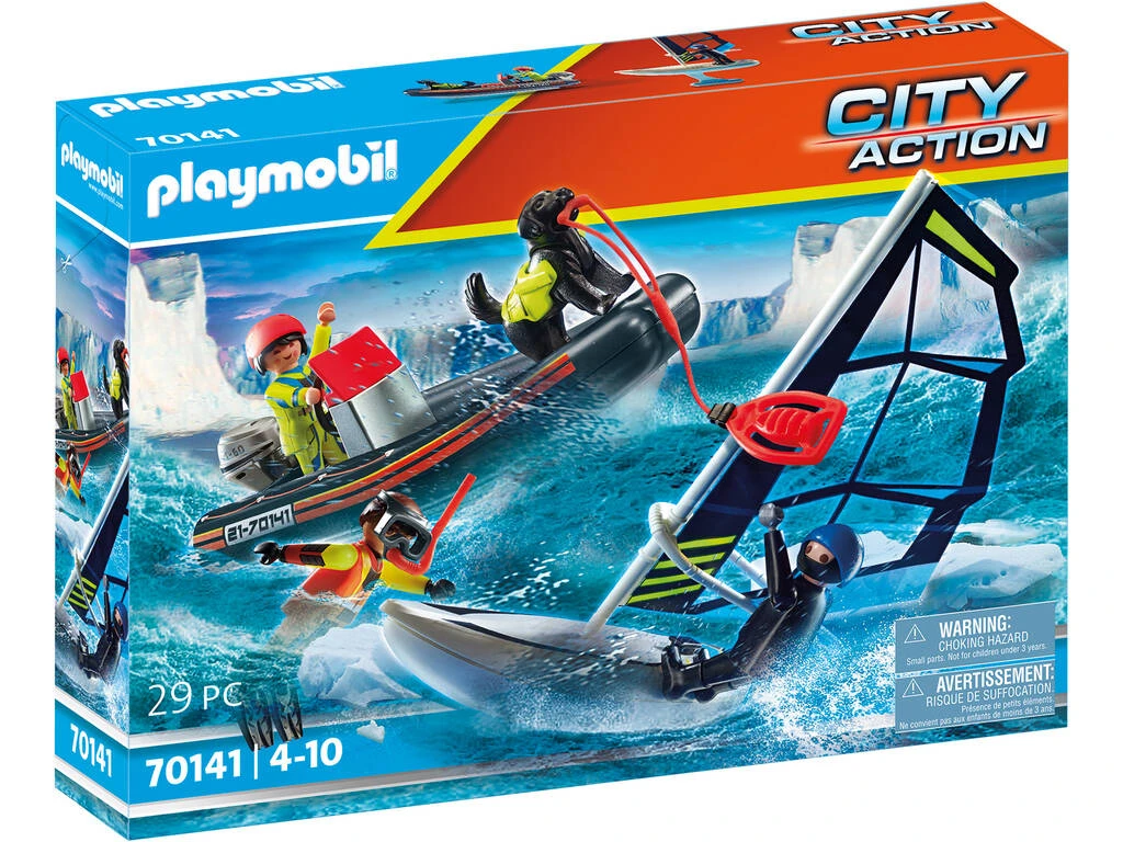 Playmobil Rescate Marítimo Rescate Polar con Bote 70141 Playmobil Rescate Marítimo Rescate Polar Con Bote 70141 -Niños Juguetes Tienda 19962508g00