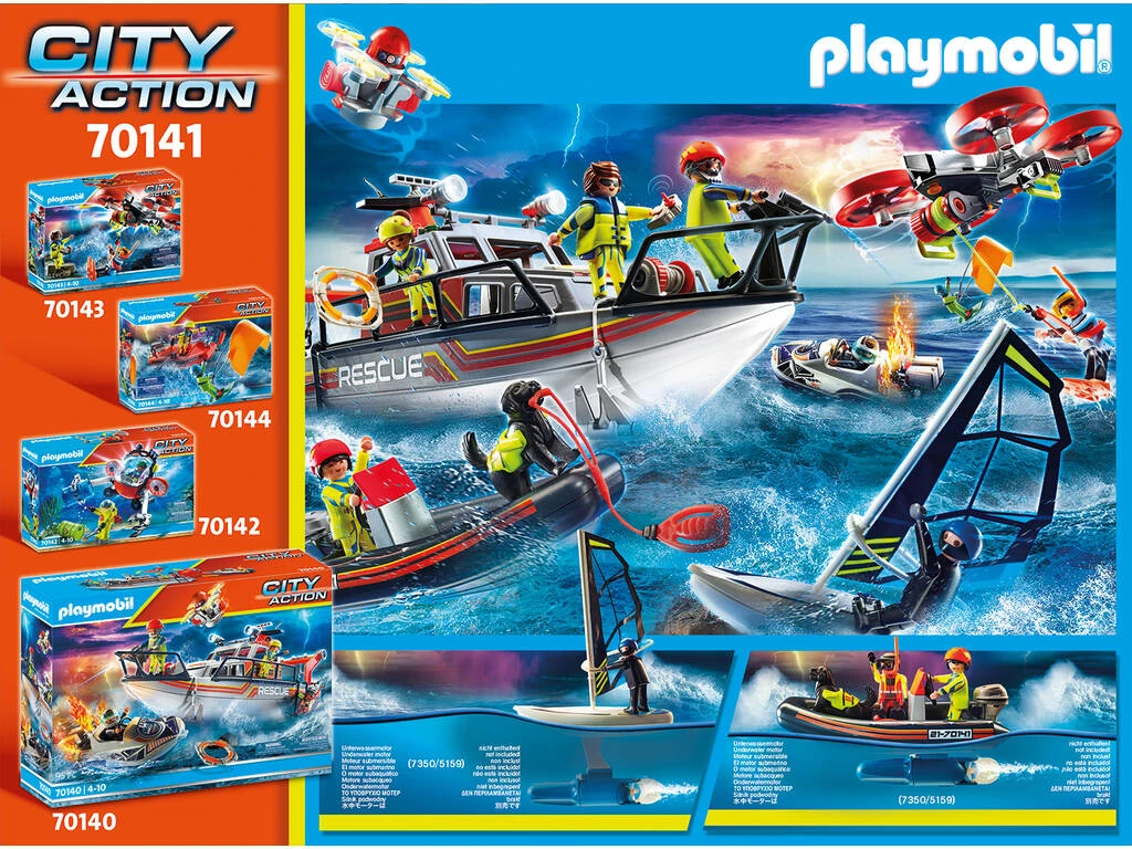 Playmobil Rescate Marítimo Rescate Polar con Bote 70141 Playmobil Rescate Marítimo Rescate Polar Con Bote 70141 -Niños Juguetes Tienda 19962508g02