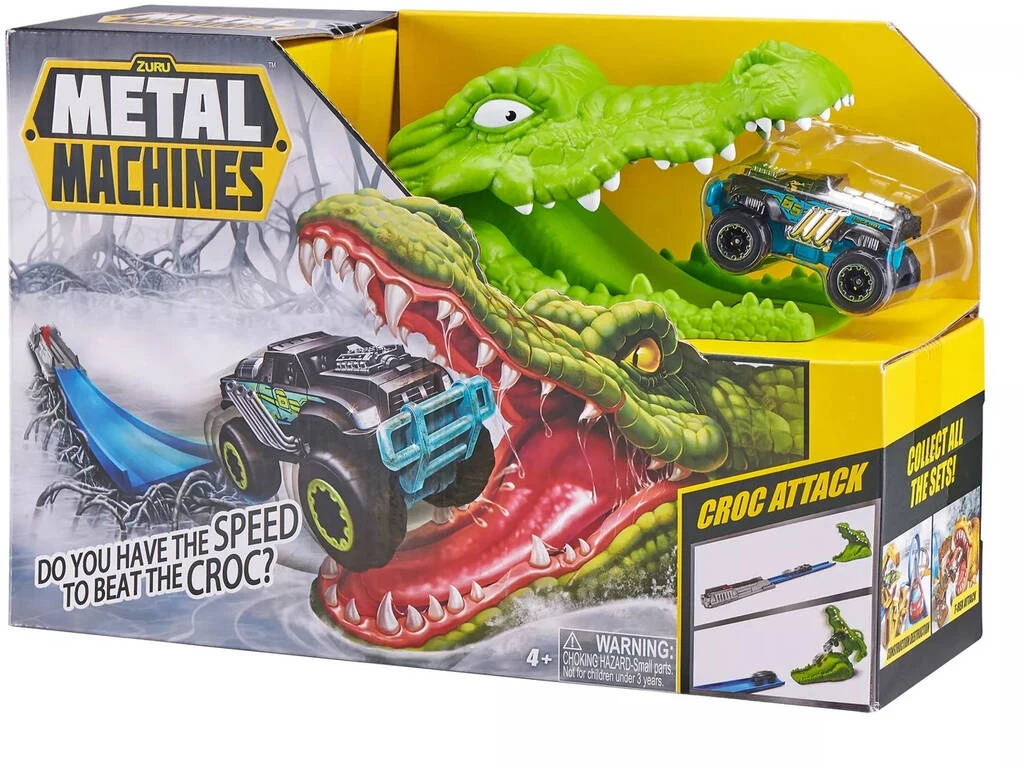 Metal Machines Croc Attack con Vehículo de Metal Zuru 11008023 Metal Machines Croc Attack Con Vehículo De Metal Zuru 11008023 -Niños Juguetes Tienda 1999948731g00