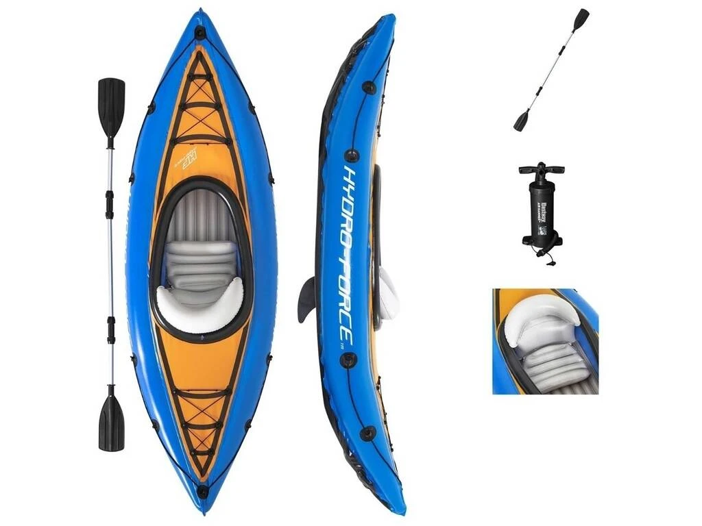 Kayak Hinchable Hydro-Force Cove Champion 275x81 cm. Bestway 65115 Kayak Hinchable Hydro-Force Cove Champion 275x81 Cm. Bestway 65115 -Niños Juguetes Tienda 1999950645g02
