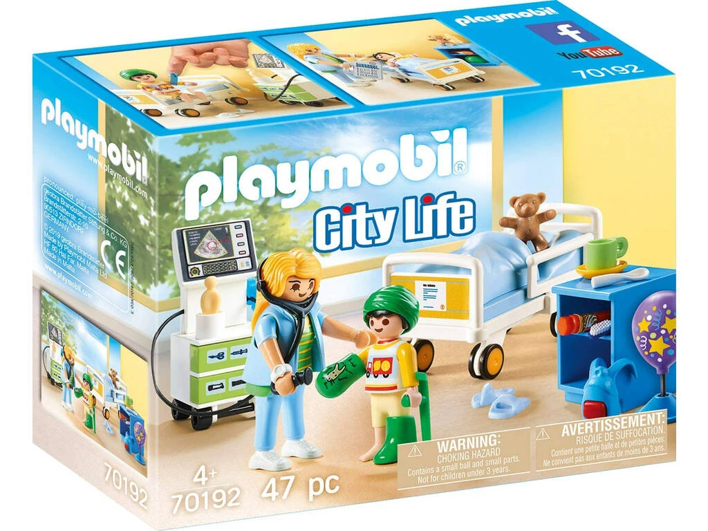 Playmobil Sala Hospital Infantil 70192 Playmobil Sala Hospital Infantil 70192 -Niños Juguetes Tienda 1999950900g00
