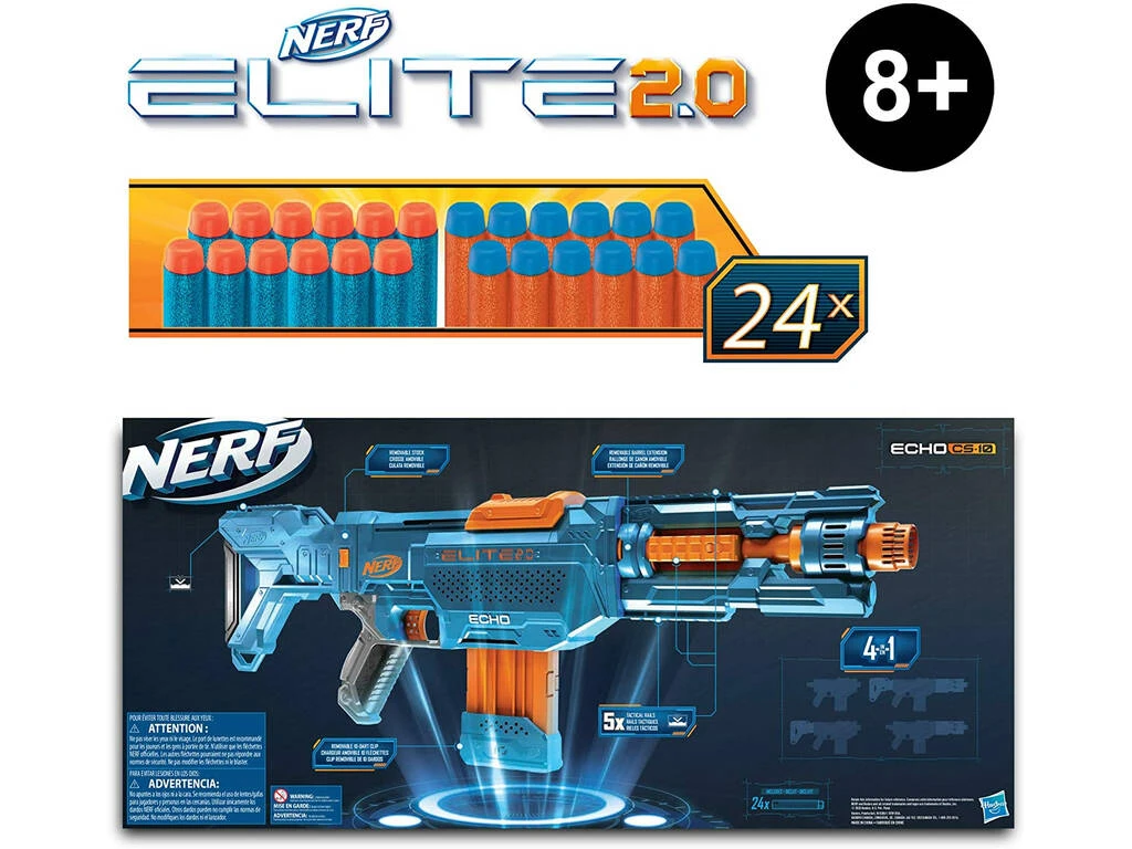 Nerf Elite 2.0 Delta Echo CS-10 Hasbro E9533 Nerf Elite 2.0 Delta Echo CS-10 Hasbro E9533 -Niños Juguetes Tienda 1999954398g02