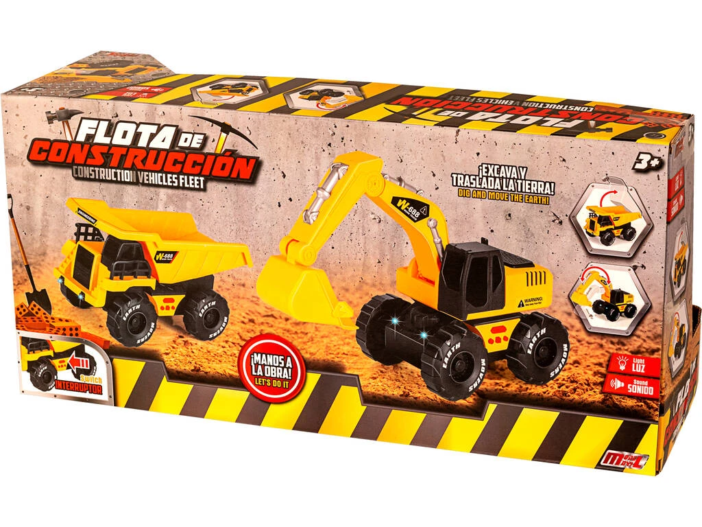 Vehículos Construcción Set 2 con Luces y Sonidos Vehículos Construcción Set 2 Con Luces Y Sonidos -Niños Juguetes Tienda 1999955138g01