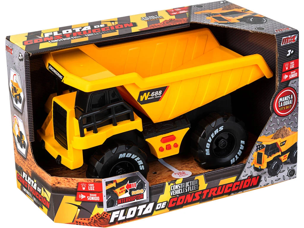 Camión Volquete Fricción con Luces y Sonidos Camión Volquete Fricción Con Luces Y Sonidos -Niños Juguetes Tienda 1999955276g00