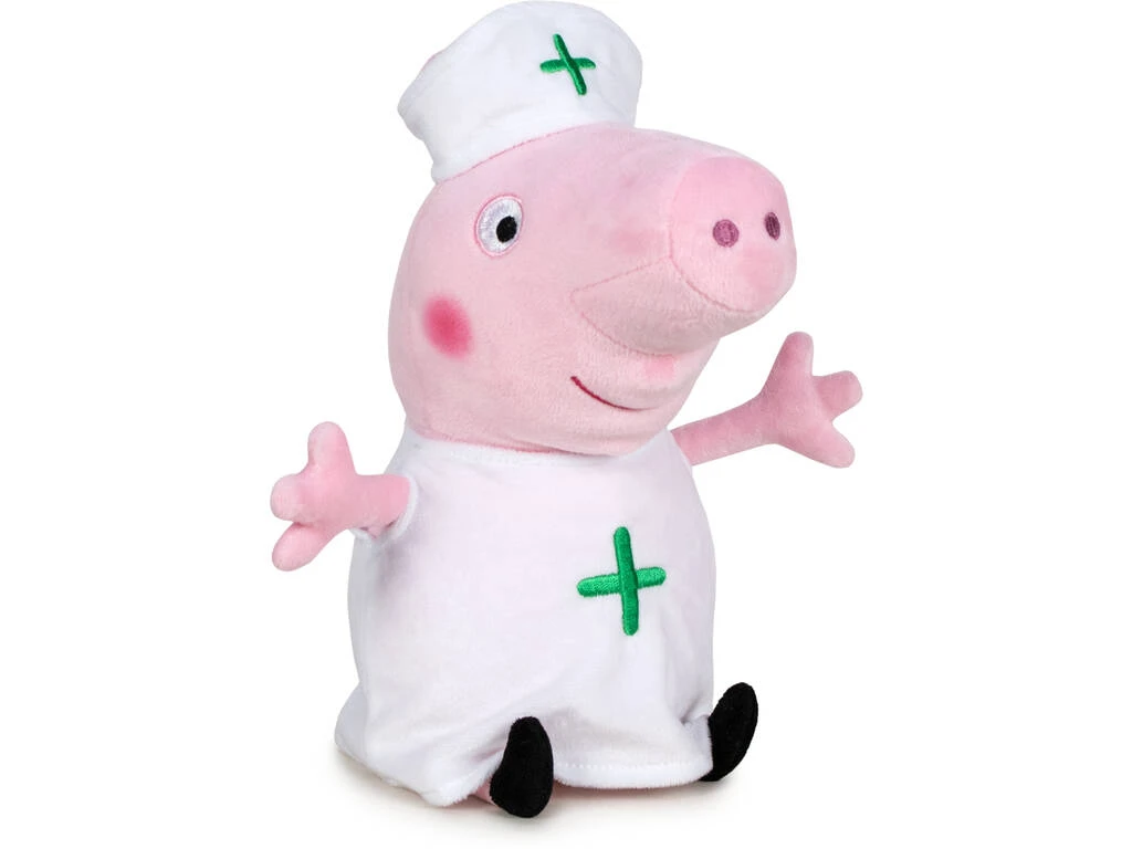Peluche Peppa Pig Enfermera 27 cm. Relleno Eco Famosa 760019342 Peluche Peppa Pig Enfermera 27 Cm. Relleno Eco Famosa 760019342 -Niños Juguetes Tienda 1999955633g00