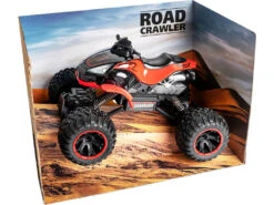 Radio Control 1:14 Quad Crawler Rojo Batería 7.2 V