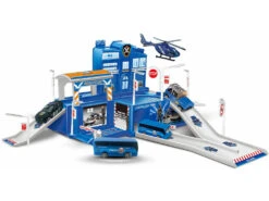 Comisaría Policia Con 5 Vehículos Die Cast