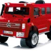 Coche Descapotable Mercedes Benz Unimog U5000 Rojo Radio Control A Batería 6.V