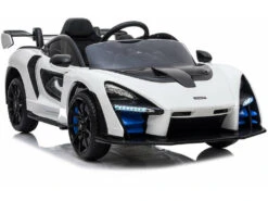 Coche Descapotable McLaren Senna Blanco Radio Control A Batería 12.V