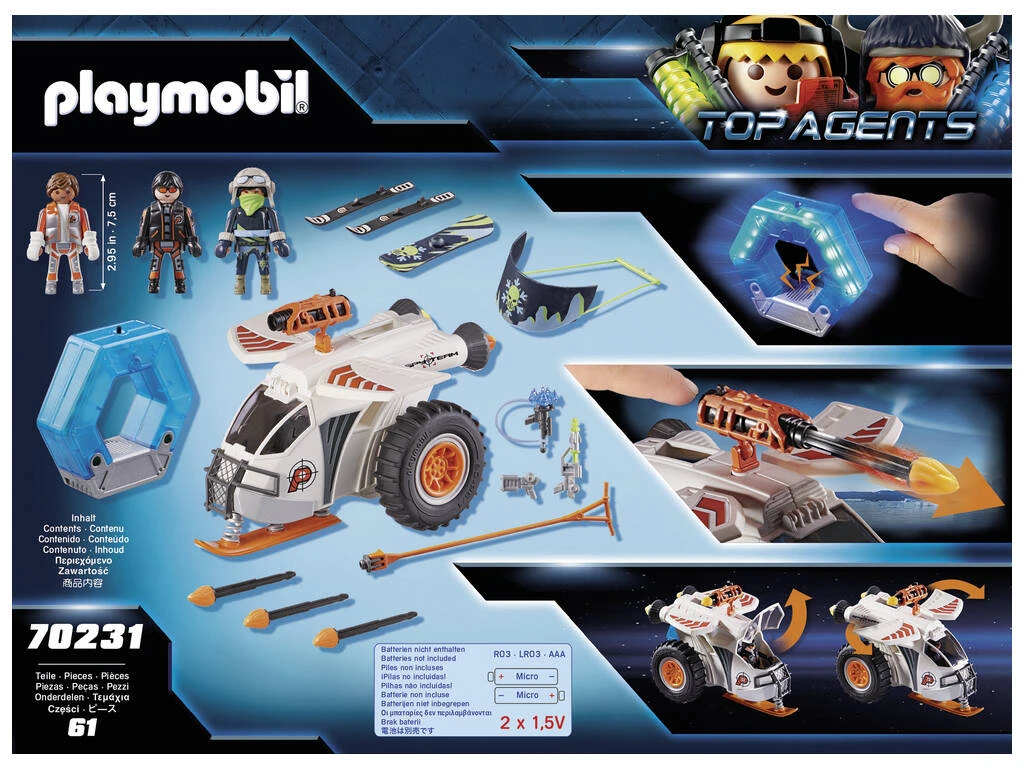 Playmobil TopAgents Spyteam Planeador de Nieve 70231 Playmobil TopAgents Spyteam Planeador De Nieve 70231 -Niños Juguetes Tienda 1999957458g06