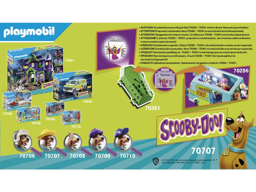 Playmobil Scooby-Doo Aventura con Witch Doctor 70707 Playmobil Scooby-Doo Aventura Con Witch Doctor 70707 -Niños Juguetes Tienda 1999957637g03