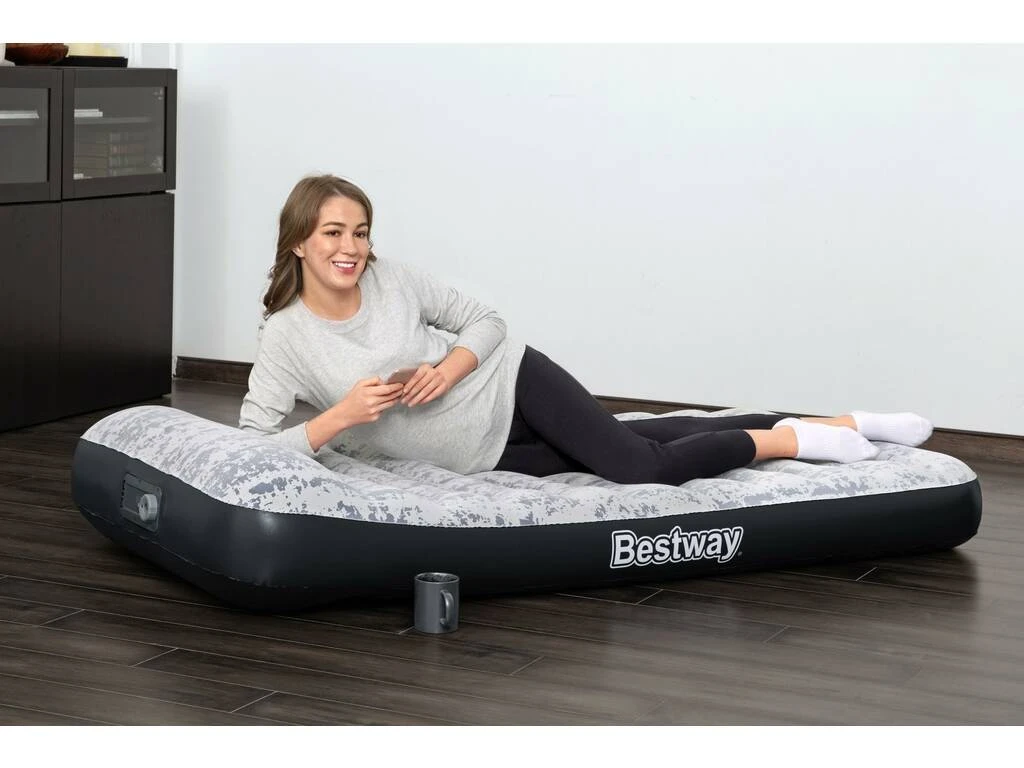 Colchón Flocado de 188X99X30 cm. con Hinchador Eléctrico Incorporado Bestway 67834 Colchón Flocado De 188X99X30 Cm. Con Hinchador Eléctrico Incorporado Bestway 67834 -Niños Juguetes Tienda 1999957717g02