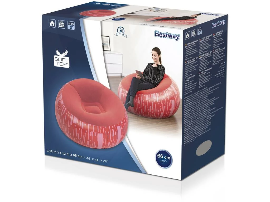 Sillón Hinchable Inflate-A 112x112x66 cm. Bestway 75052 Sillón Hinchable Inflate-A 112x112x66 Cm. Bestway 75052 -Niños Juguetes Tienda 1999957721g04