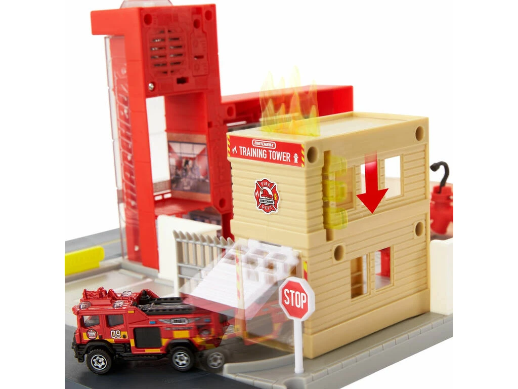 Matchbox Action Drivers Estación de Bomberos con Sonido Mattel HBD76 Matchbox Action Drivers Estación De Bomberos Con Sonido Mattel HBD76 -Niños Juguetes Tienda 1999958091g02