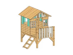 Casita Infantil Elevada Lollipop Verde Con Tobogán Masgames MA800533 -Niños Juguetes Tienda 1999958424g08