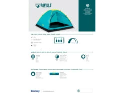 Tienda De Campaña Cooldome 3 Personas 210x210x130 Cm. Bestway 68085 15 Tienda De Campaña Cooldome 3 Personas 210x210x130 Cm. Bestway 68085 -Niños Juguetes Tienda 1999958617g13