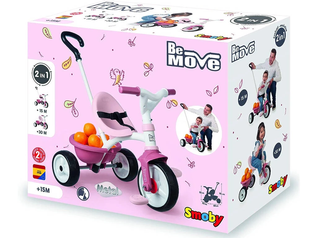 Triciclo Be Move Rosa Smoby 740332 Triciclo Be Move Rosa Smoby 740332 -Niños Juguetes Tienda 1999958757g01