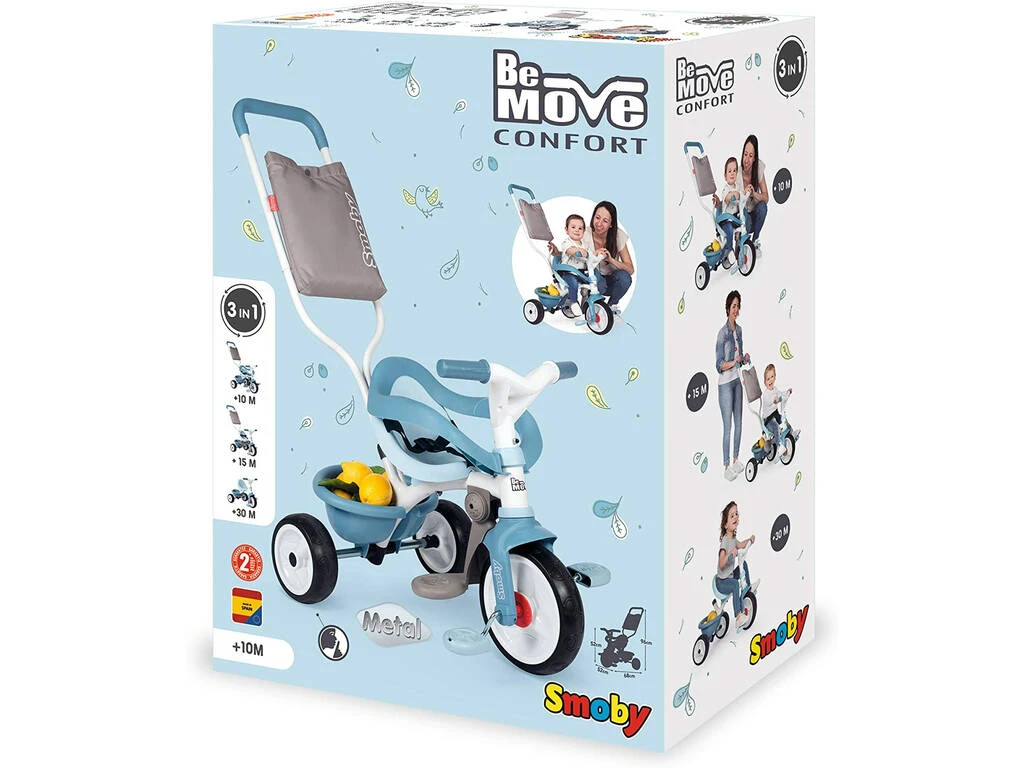 Triciclo Be Move Confort Azul Smoby 740414 Triciclo Be Move Confort Azul Smoby 740414 -Niños Juguetes Tienda 1999958758g01