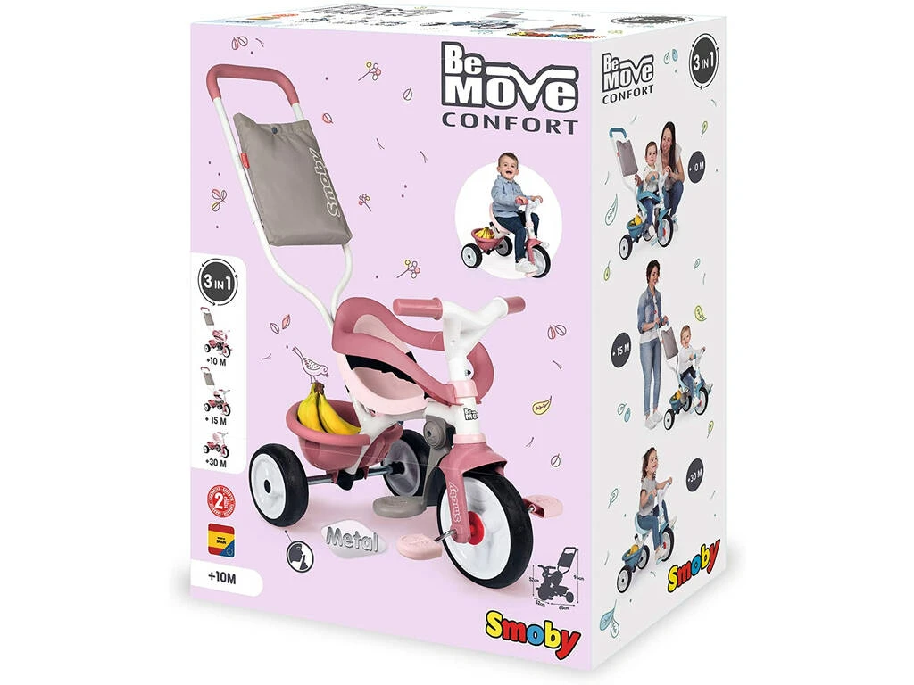 Triciclo Be Move Confort Rosa Smoby 740415 Triciclo Be Move Confort Rosa Smoby 740415 -Niños Juguetes Tienda 1999958761g01