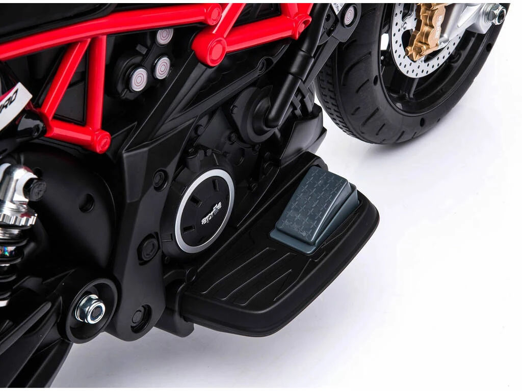 Moto Batería Aprilia Dorsoduro 900 Negra 12V Moto Batería Aprilia Dorsoduro 900 Negra 12V -Niños Juguetes Tienda 1999959658g07