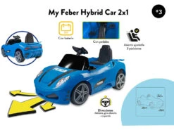 Coche Descapotable Feber Hybrid Car 2x1 Famosa 800013220 -Niños Juguetes Tienda 1999960230g02