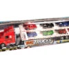Camión Portacoches Rojo Con 6 Coches 1 Camión Portacoches Rojo Con 6 Coches -Niños Juguetes Tienda 1999961203g00
