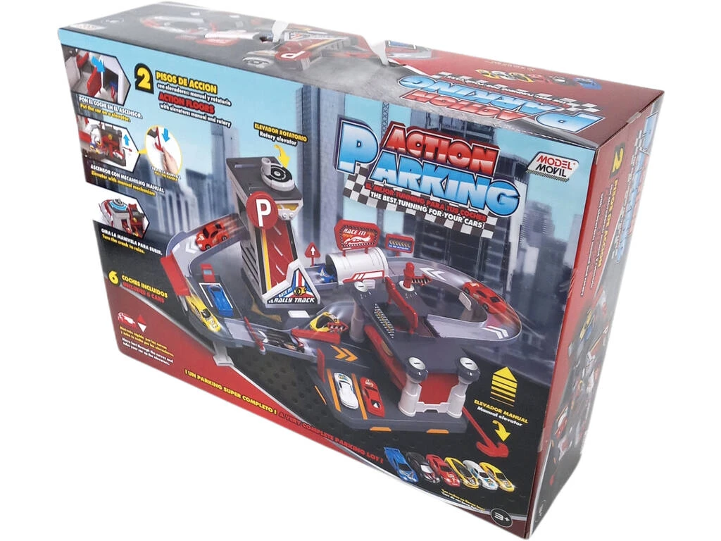 Parking Rally Track 2 Pisos con 6 Coches Parking Rally Track 2 Pisos Con 6 Coches -Niños Juguetes Tienda 1999961645g02