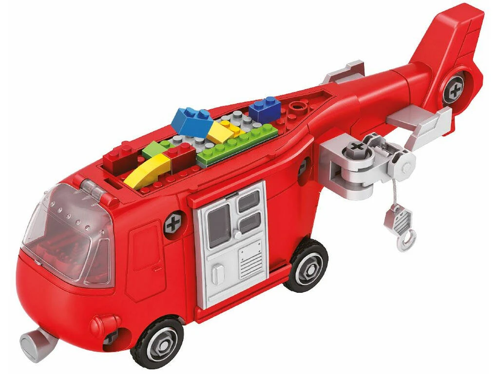 Helicoptero Transformable de Bomberos Luces y Sonidos Helicoptero Transformable De Bomberos Luces Y Sonidos -Niños Juguetes Tienda 1999961648g02