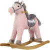 Peluche Balancín Caballo Rosa Y Gris -Niños Juguetes Tienda 1999961742g00