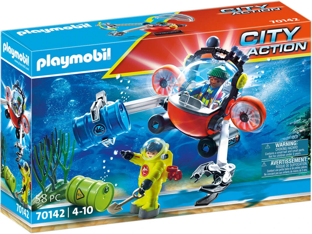 Playmobil Rescate Marítimo Operacion Medioambiente con Bote de Buceo 70142 Playmobil Rescate Marítimo Operacion Medioambiente Con Bote De Buceo 70142 -Niños Juguetes Tienda 1999962511g00