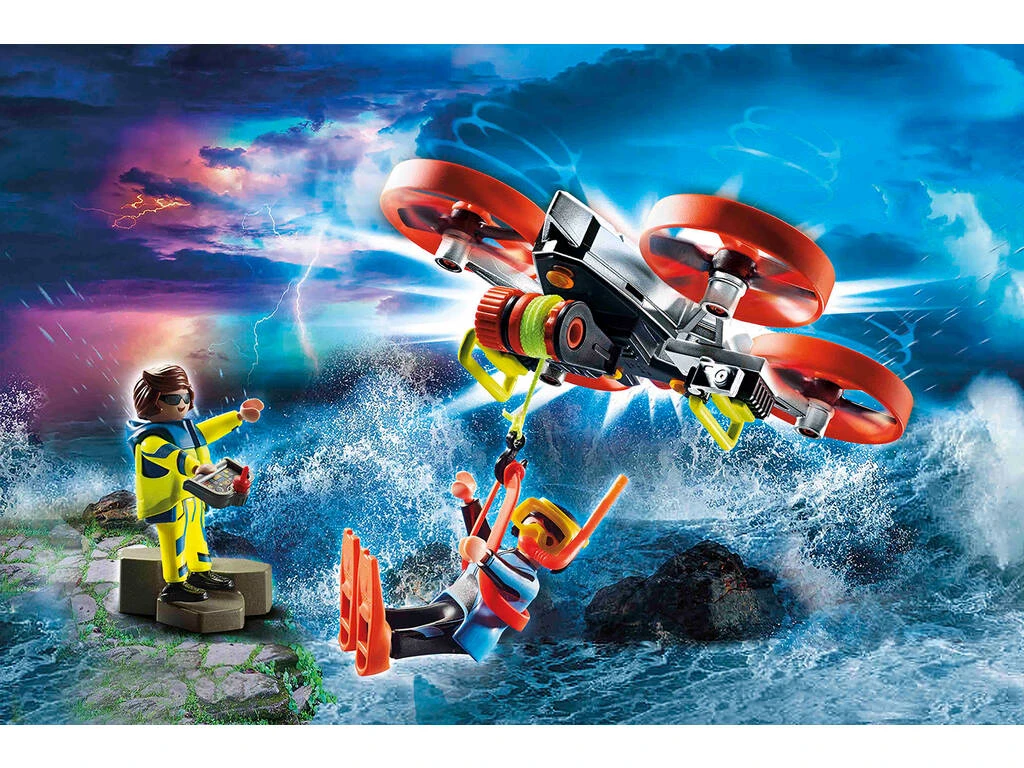 Playmobil Rescate Marítimo Buzo con Dron de Rescate 70143 Playmobil Rescate Marítimo Buzo Con Dron De Rescate 70143 -Niños Juguetes Tienda 1999962512g01