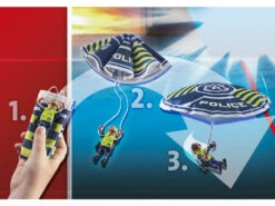 Playmobil Policía Paracaídas Persecución Del Vehículo Anfibio 70781 -Niños Juguetes Tienda 1999962596g04