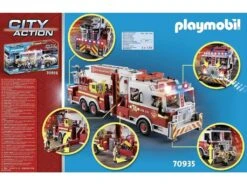 Playmobil Vehículo Bomberos US Tower Ladder 70935 10 Playmobil Vehículo Bomberos US Tower Ladder 70935 -Niños Juguetes Tienda 1999962722g08