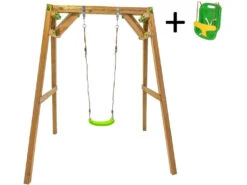 Columpio Madera Cuadrada Xylo Individual Más Asiento Bebé Masgames MA700039